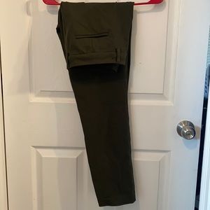 Olive green dress pant